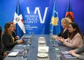 Ministra de la Mujer se reúne con la presidenta de Kosovo en el marco del Tercer Foro Internacional Mujer, Paz y Seguridad