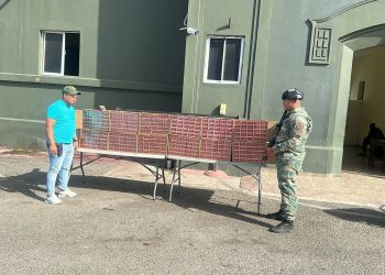 Ocupan contrabando de 120 mil cigarrillos en el patio de una vivienda en Montecristi