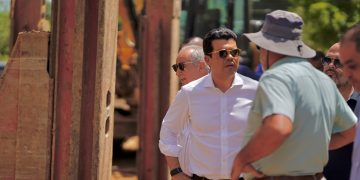 Wellington Arnaud informa avanzan trabajos del alcantarillado sanitario de Mao, provincia Valverde
