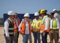 Carolina supervisa el buen ritmo de la construcción del Malecón Deportivo y del Paseo 30 de Mayo