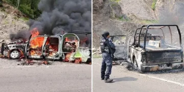 Con más de 700 disparos, así emboscaron y calcinaron a cinco policías en Frontera Comalapa, Chiapas