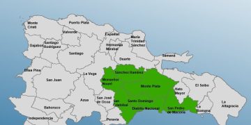 COE emite alerta verde para 7 provincias y el Distrito Nacional por onda tropical