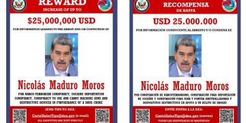 EEUU ofrece hasta US$ 25 millones por información que los ayude a arrestar a Nicolás Maduro