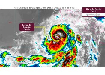 Huracán Flossie evoluciona a categoría 3 frente a costas de México