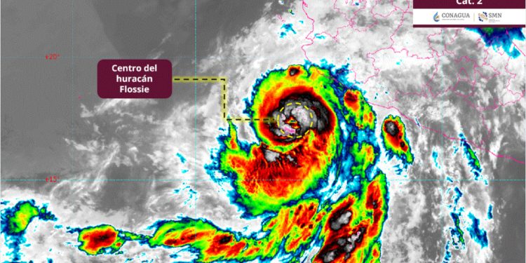 Huracán Flossie evoluciona a categoría 3 frente a costas de México