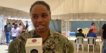 Joven dominicana salió de Guachupita a formar parte del buque hospital USNS Confort 