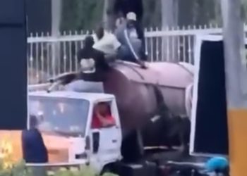 DGM detiene 12 inmigrantes haitianos indocumentados que eran trasladados en el tanque de un camión cisterna