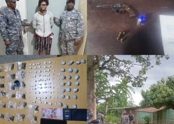 Policía ocupa armas de fuego, narcóticos y frustra robo durante operativos en Monte Plata