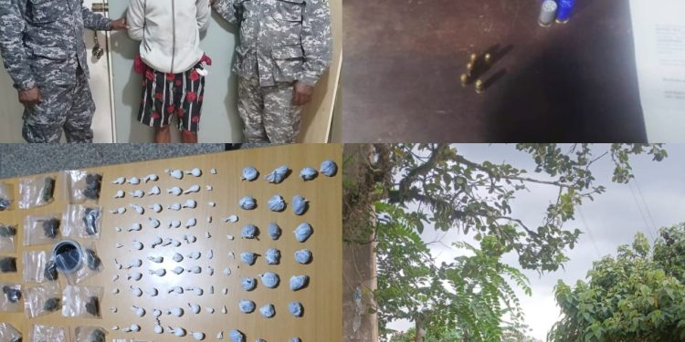 Policía ocupa armas de fuego, narcóticos y frustra robo durante operativos en Monte Plata