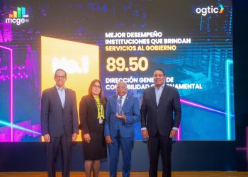 DIGECOG obtiene primer lugar en categoría mejor desempeño instituciones que prestan servicios al Gobierno otorgado por la OGTIC
