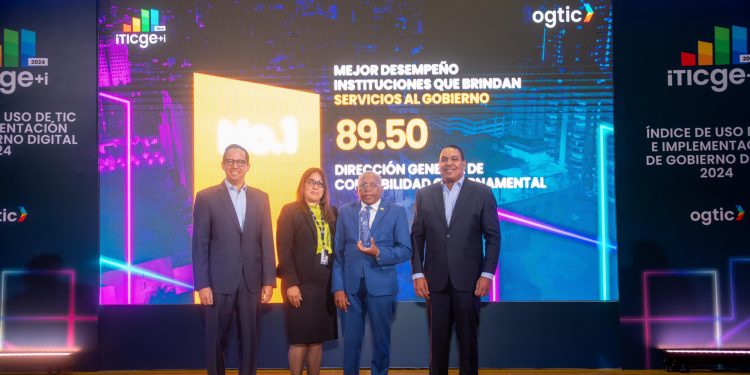 DIGECOG obtiene primer lugar en categoría mejor desempeño instituciones que prestan servicios al Gobierno otorgado por la OGTIC