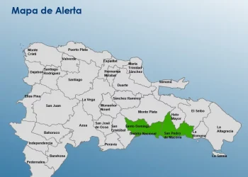 COE emite alerta verde por vaguada que afectará a dos provincias y el Distrito Nacional