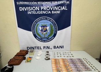 DINTEL de la PN desmantela puntos de drogas y ocupa dados de juegos de azar durante operativos en Baní, provincia Peravia