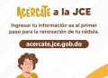 JCE habilita formulario digital “Acércate” para actualizar datos de la ciudadanía con miras a nueva cédula