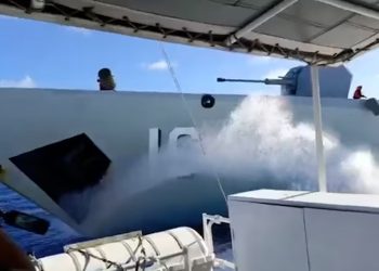 Así quedaron los barcos chinos tras colisionar mientras acosaban a patrulla Filipina