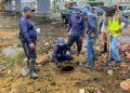 CAASD trabaja en corrección de avería provocada por excavaciones del Metro, mantiene limitado servicio de agua potable