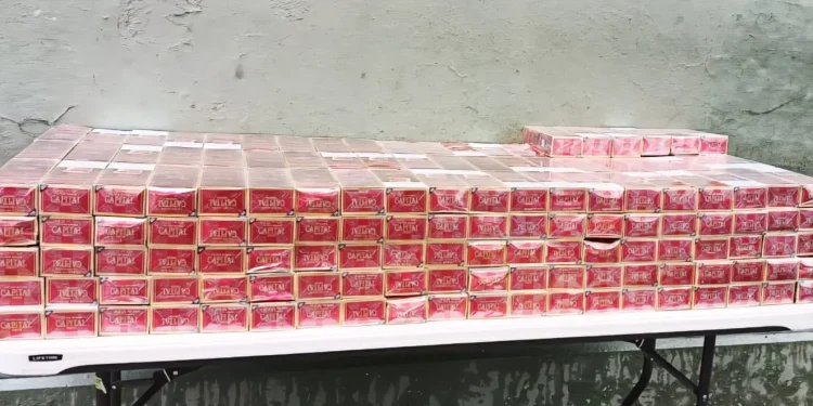 Ejército decomisa contrabando de más de 61 mil unidades de cigarrillos en Dajabón