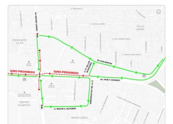 Gabinete de Transporte implementará cuarta fase de restricción de giros a la izquierda en la John F. Kennedy y la 27 de Febrero