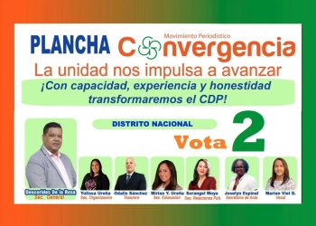 Movimiento Convergencia presenta propuesta de trabajo para la seccional del Distrito Nacional del CDP