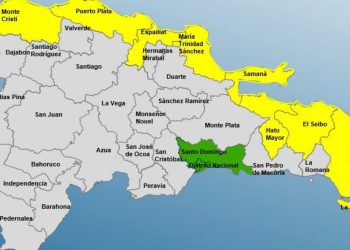 Colocan ocho provincias en alerta amarilla y mantienen dos en verde por huracán Erín