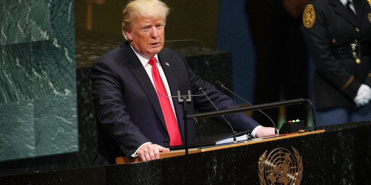 Trump interviene en el 80.º período de sesiones de la Asamblea General de la ONU