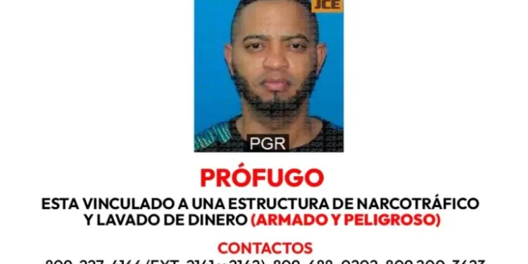 Emiten alerta de búsqueda contra hombre vinculan a red de narcotráfico y lavado