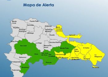 COE coloca 16 provincias en alerta por efectos de onda tropical y vaguada