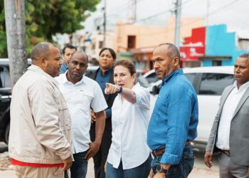 Carolina supervisa avances en los trabajos del bulevar de la Pedro Livio Cedeño