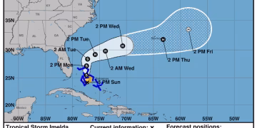 Se forma la tormenta tropical Imelda en el Atlántico