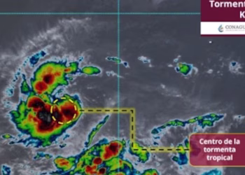 Tormenta tropical Kiko se forma cerca de las costas de México