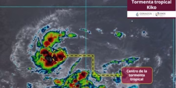 Tormenta tropical Kiko se forma cerca de las costas de México