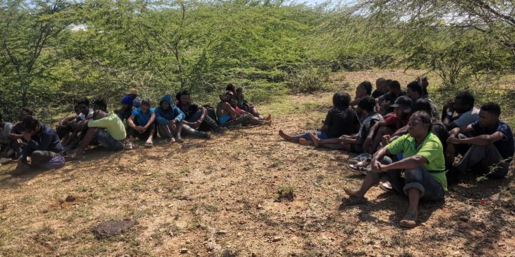 Ejército localiza y detiene a 36 haitianos durante operativo con unidades de drones en Guayubín, Montecristi