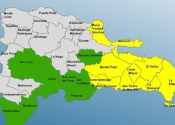 COE coloca 10 demarcaciones en alerta amarilla y 8 en verde