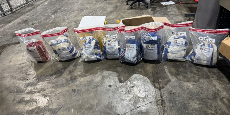 Cocaína “enrollada” en hamacas: DNCD frustra envío internacional
