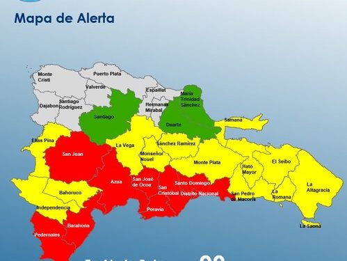 COE ratifica alerta roja en varias provincias debido a la tormenta tropical Melissa