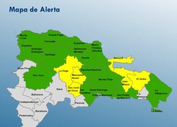 COE mantiene 24 provincias bajo alerta por lluvias; exhorta a la población a tomar precauciones