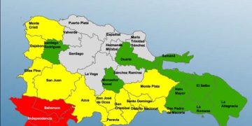 COE mantiene cuatro provincias en alerta roja, once en amarilla y nueve en verde