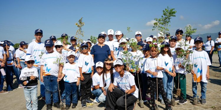 Voluntariado Banreservas siembra 1,500 caobas criollas en Navarrete durante el Mes de la Reforestación