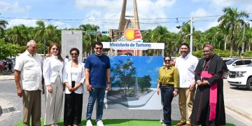 David Collado deja iniciadas varias obras en el entorno de la Basílica de Higüey