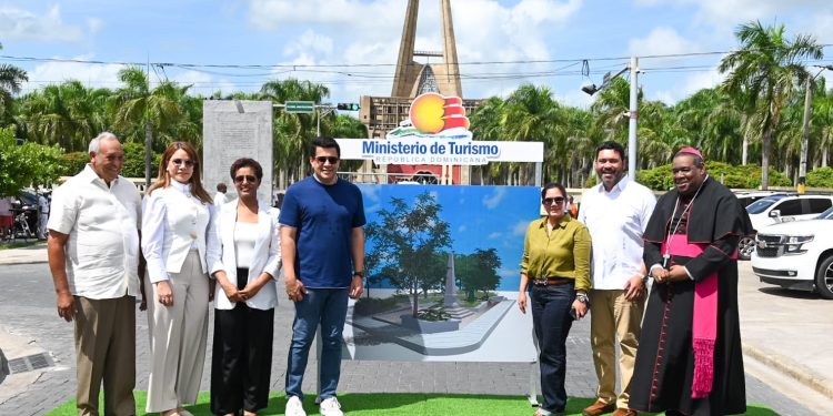 David Collado deja iniciadas varias obras en el entorno de la Basílica de Higüey