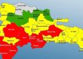 ¡Así están! 9 demarciones en alerta roja, 15 y el DN en Amarilla y 05 en verde