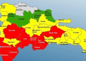 ¡Así están! 9 demarciones en alerta roja, 15 y el DN en Amarilla y 05 en verde