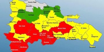 ¡Así están! 9 demarciones en alerta roja, 15 y el DN en Amarilla y 05 en verde