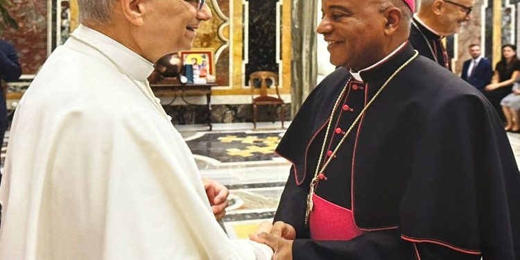 Papa León XIV recibe nuevo Obispo, Manuel Ruíz; agradece designación y lo invita a visitar a RD