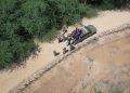 Un grupo de 21 haitianos indocumentados fue detenido durante operativo con drones realizado en Mao