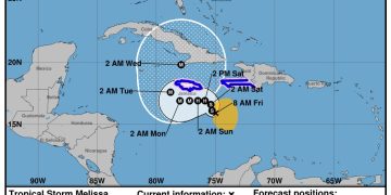 Indomet: continúan las lluvias intensas y las inundaciones por la tormenta tropical Melissa