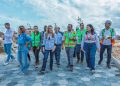 Carolina supervisa obras en el DN; valora avances en el Malecón Deportivo y parque Taíno