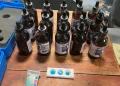 Ocupan 15 frascos de goteros para el pelo llenos de cocaína líquida