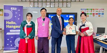 Un primer encuentro a través del Hangeul: estudiantes viven la belleza del idioma coreano en CI Bilingual School