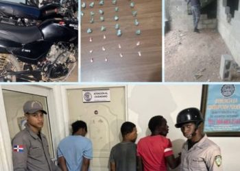 Policía apresa varios por robo y ocupa drogas en La Victoria